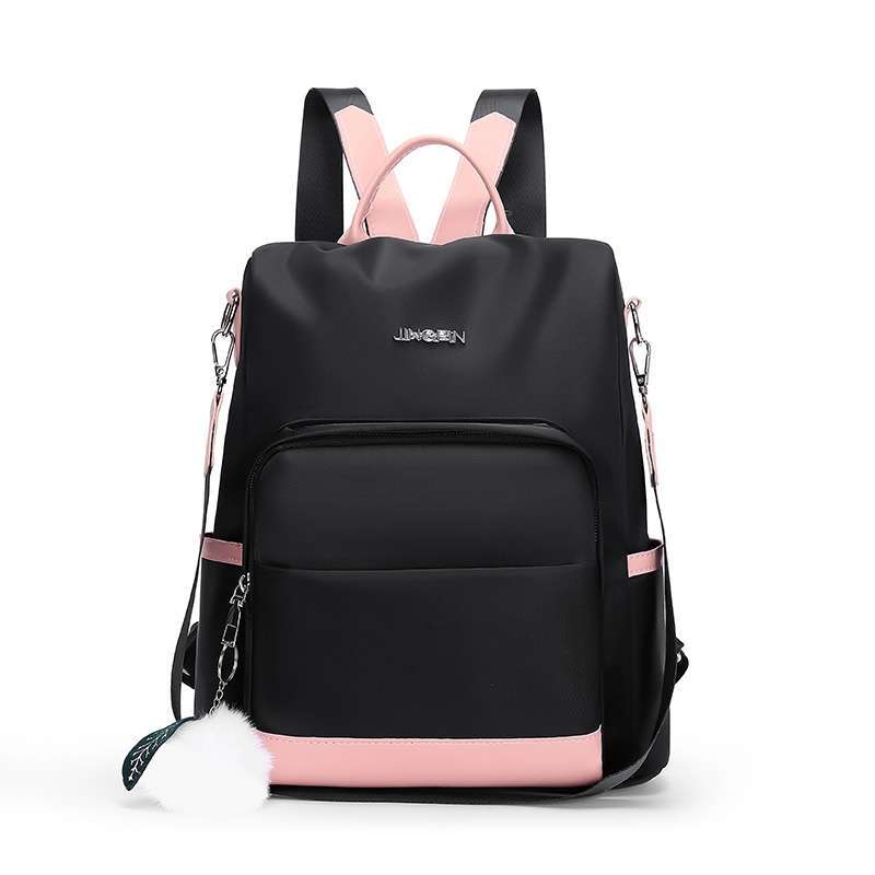 NEW COLLECTION TAS RANSEL BACKPACK WANITA FASHION KOREA IMPORT 6800  POLYESTER ANTI AIR MALING SEKOLAH KULIAH KERJA BLACK