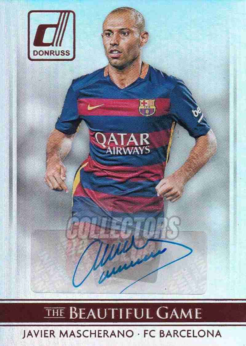 Panini Donruss Javier Mascherano 直筆サイン