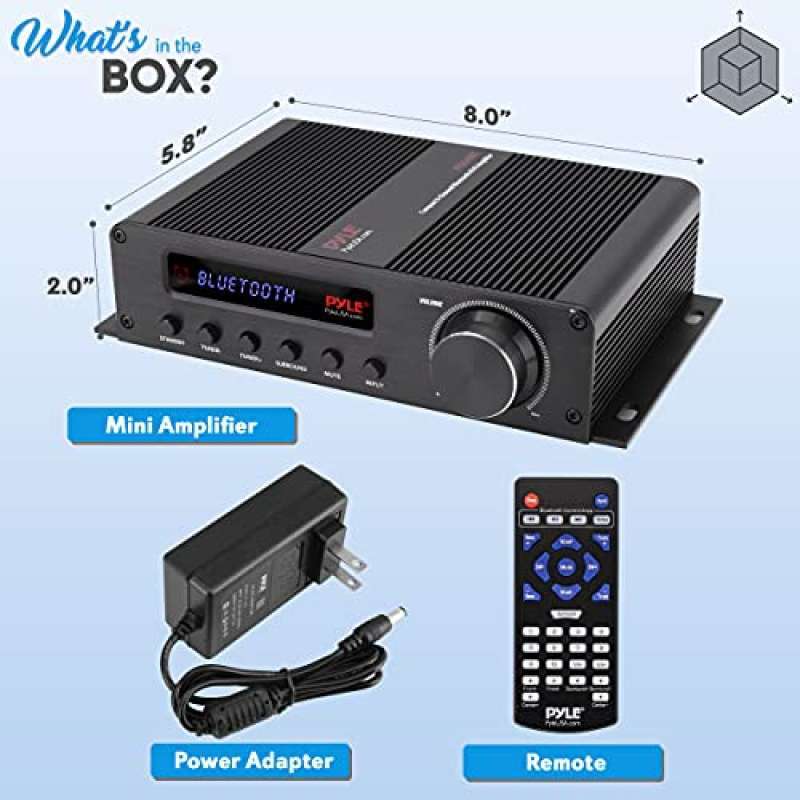 HDMI, AUX, FM Antenna- Pyle PFA540BT 