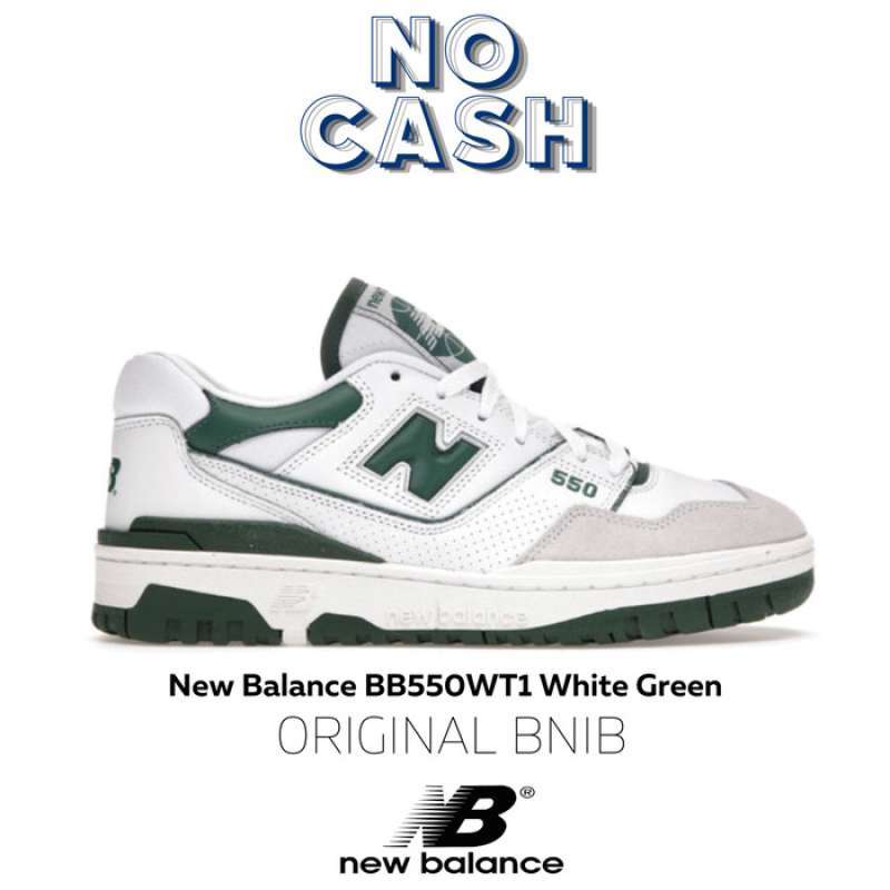 Promo New Balance BB550WT1 White Green 100% Original BNIB Diskon 44% di  Seller Nocash_ID - Kota Bandung, Jawa Barat | Blibli