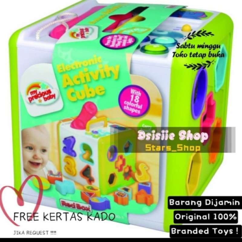 Promo Red Box Electronic Activity Cube Mainan Edukasi Bayi