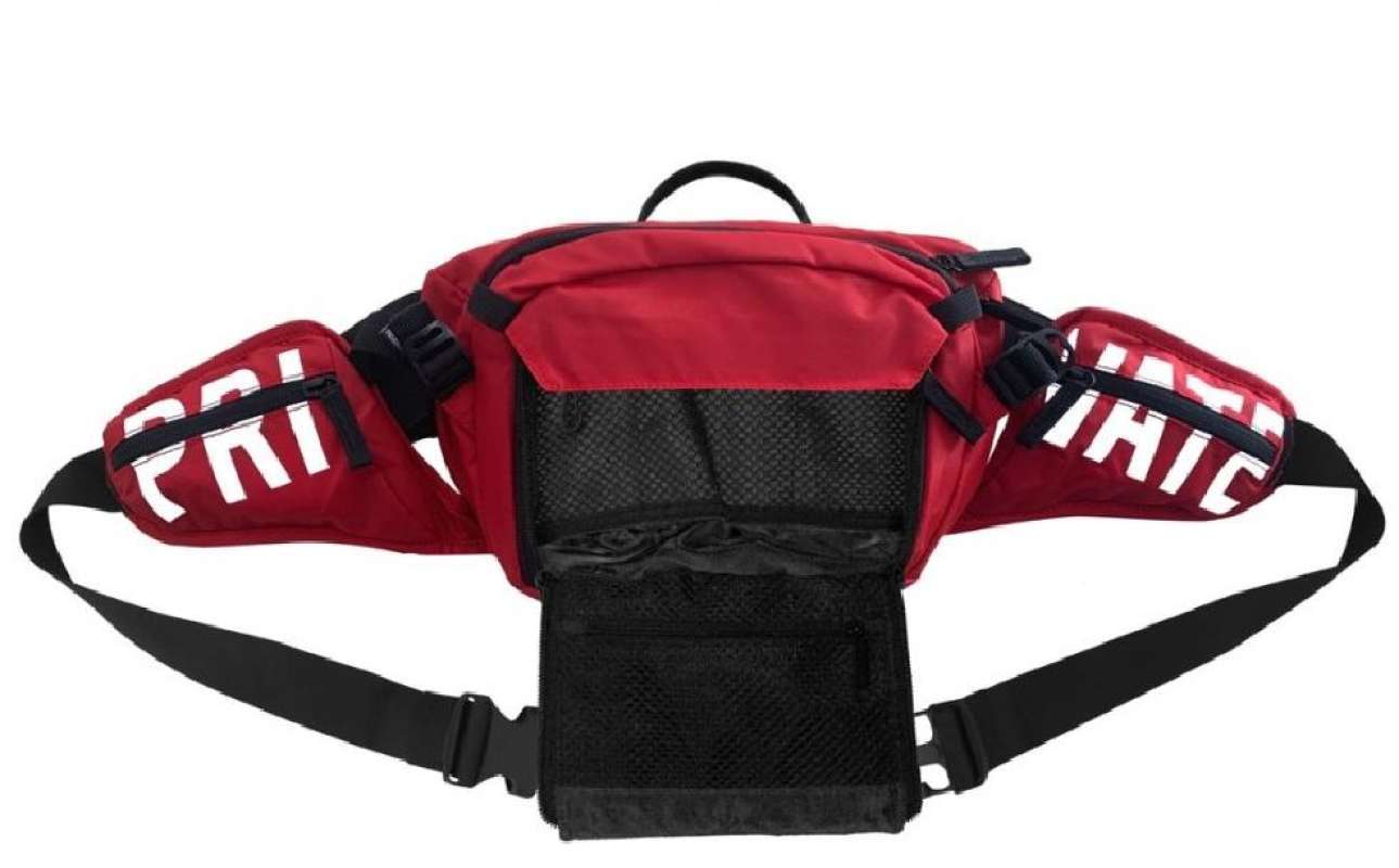 Jual TAS WAIST BAG PRIVATE LABEL WAIST BAG RED BLACK ORIGINAL ...