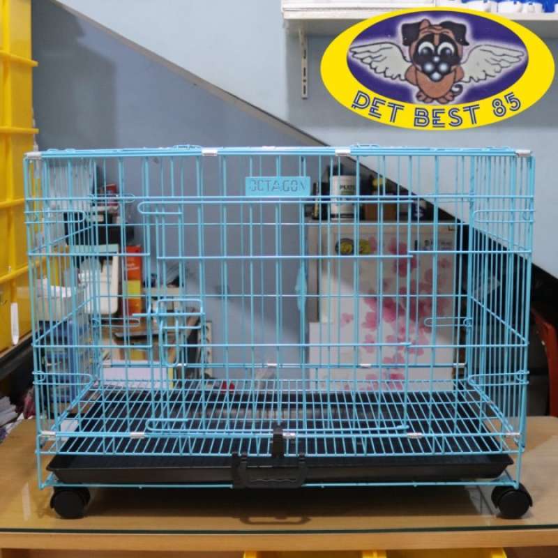 Jual Kandang Anjing 76cmx48x60 Roda Kandang Kucing Pet Cage