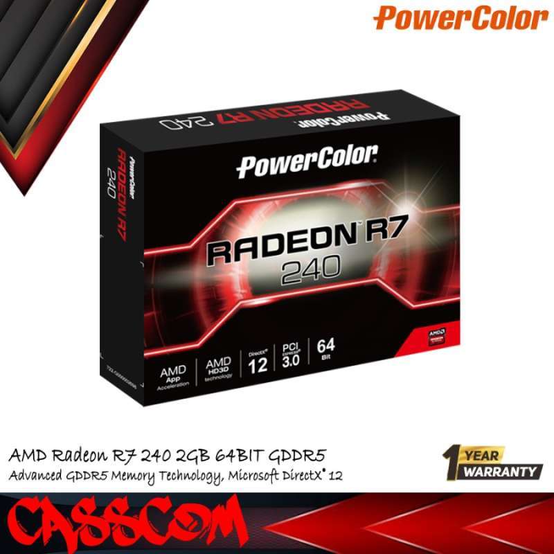 Jual Vga Power Color R7 240 2gb Ddr5 Di Seller Casscom Srengseng Sawah Kota Jakarta Selatan Blibli