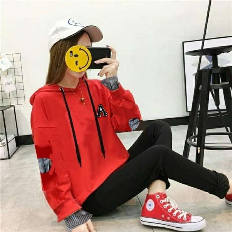 Hoodie wanita korea style on sale