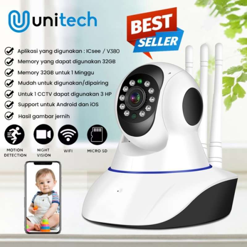 IP CAMERA WIRELESS BABY MONITOR IP CAM HD 720p Antena V2