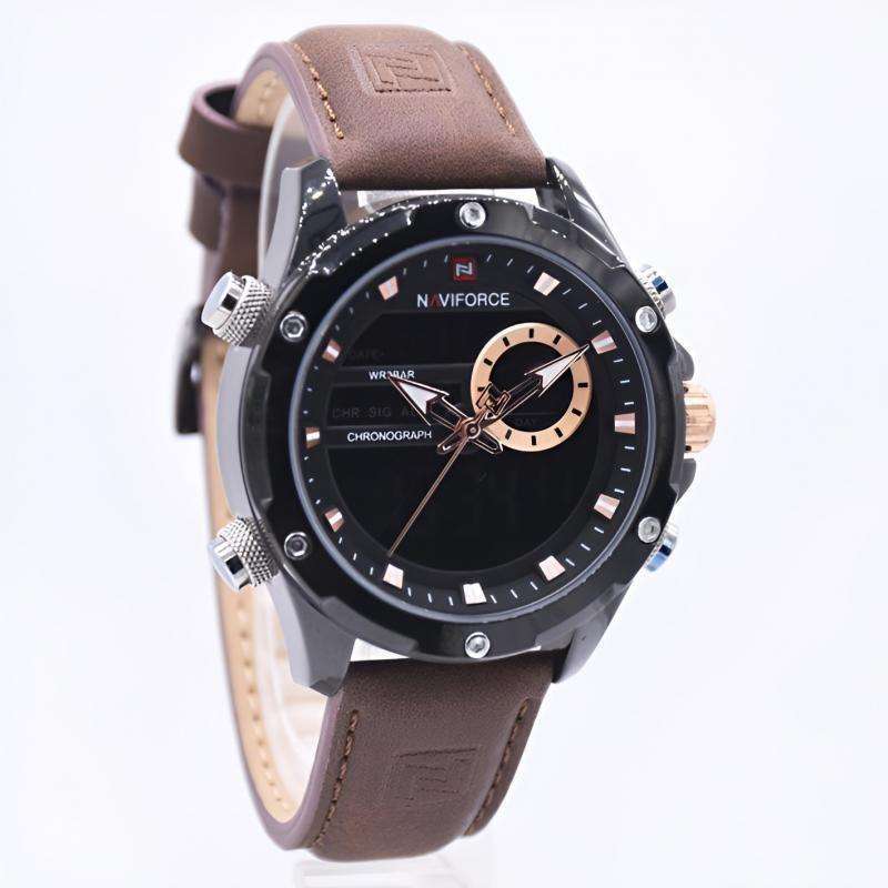 Jual NAVIFORCE NF 9208MB Jam Tangan Pria DualTime ORIGINAL