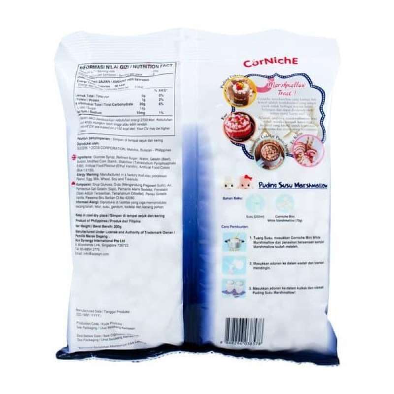 Jual Corniche Marshmallow Putih Mini 200 g di Seller ...
