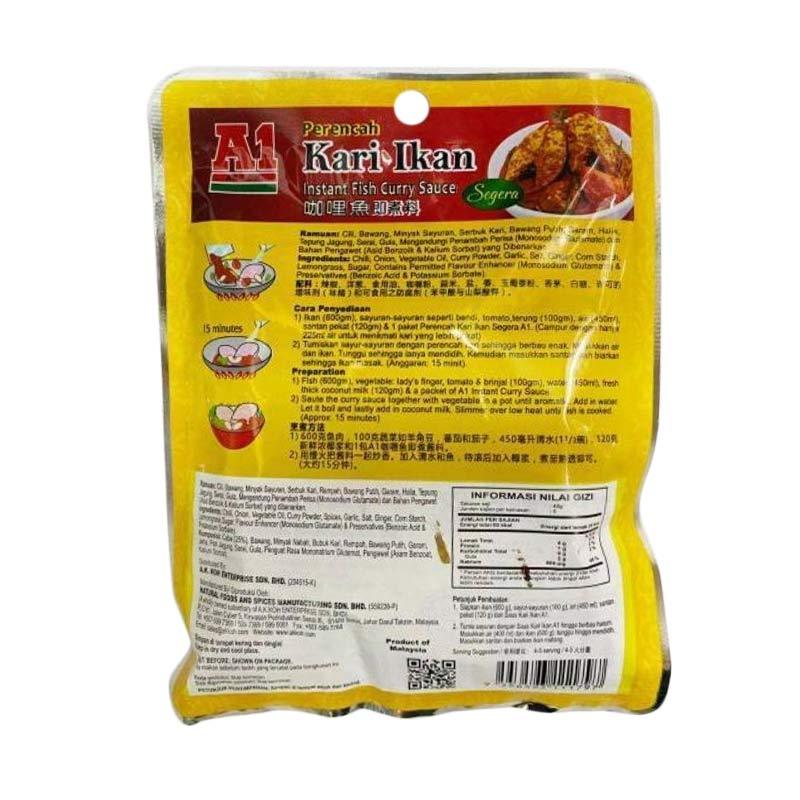Promo a1 Fish Curry Sauce Bumbu Masak Instan [200 g] di ...