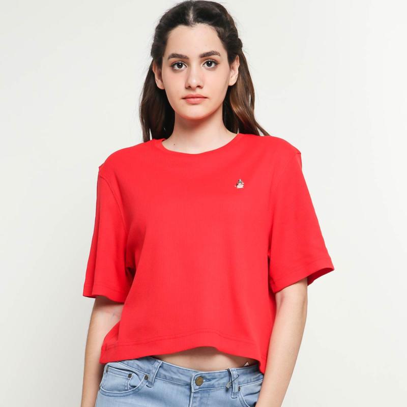 Jual Hush Puppies Ladies LA17439RD Wafa Tops t Shirt Wanita Red