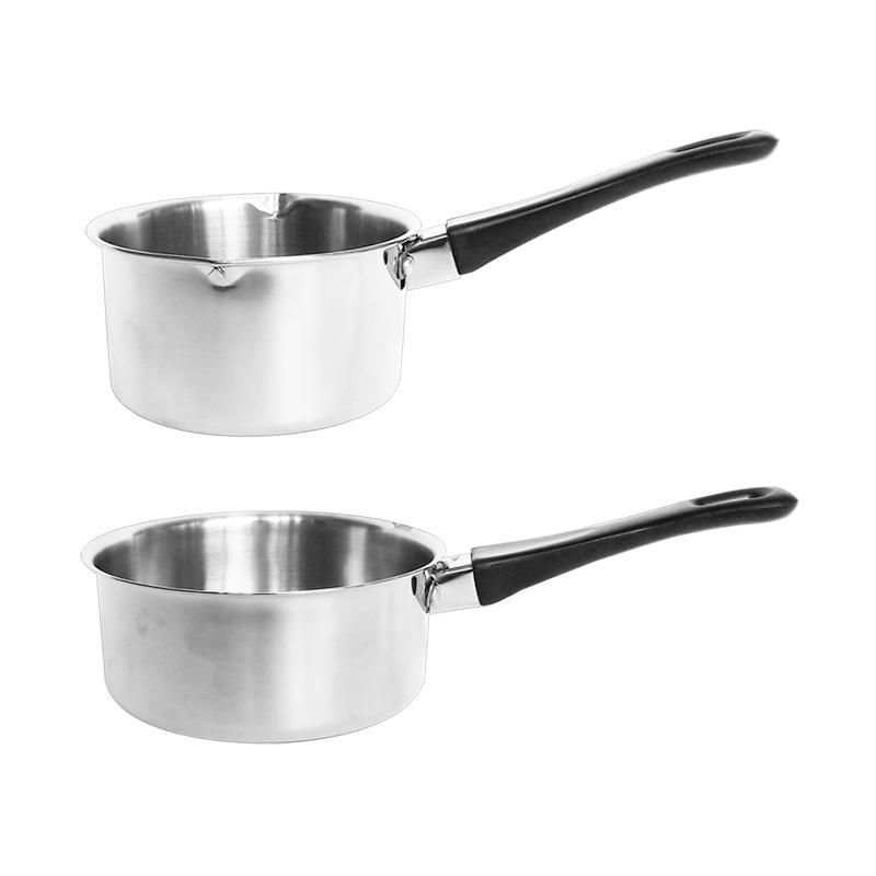 Jual Bornchef Stainless Steel Tebal Set Saucepan 16 Cm Dan Panci Susu 14 Cm Online September 2020 Blibli Com