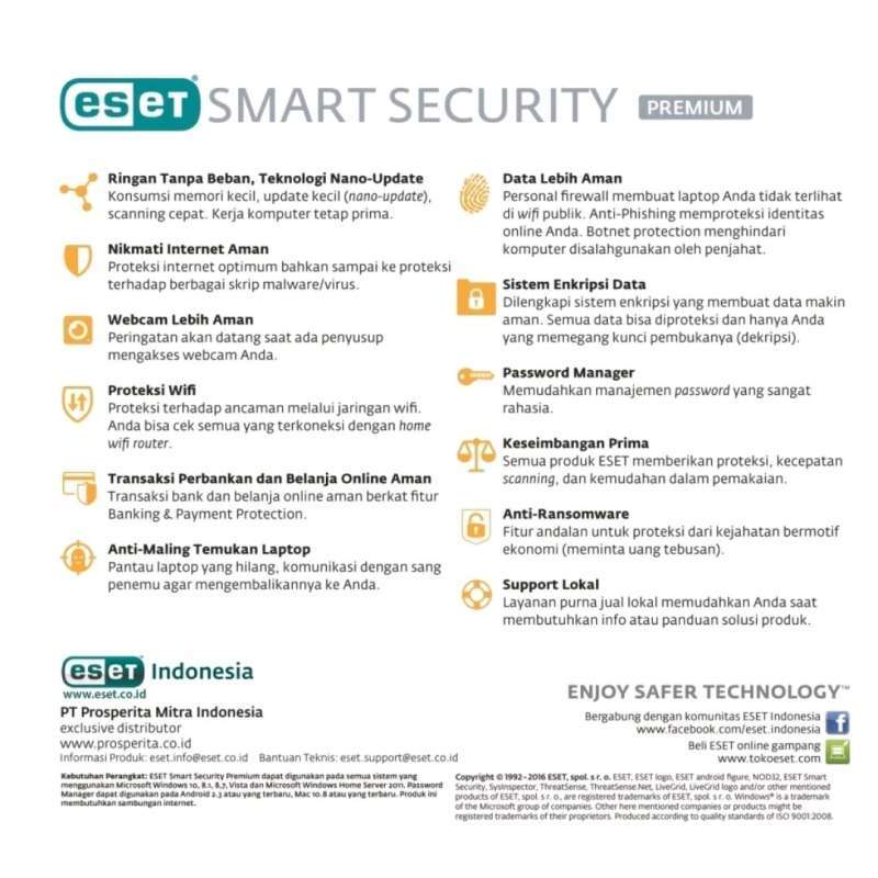 Jual Antivirus ESET Smart Security Premium di Seller M14 ...