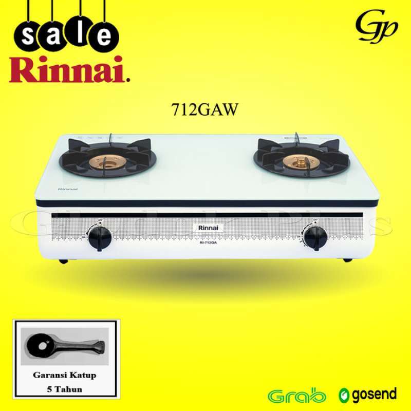 Jual Rinnai Ri 712 Gaw Kompor Gas Kaca 712gaw 2 Tungku Rinai Ri712gaw Putih Terjamin Di Seller Cv Snj Abadi Kota Jakarta Barat Dki Jakarta Blibli