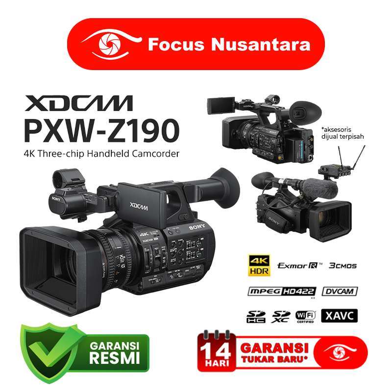 FOCUS NUSANTARA SONY PXW-Z190 4K XDCAM Camcorder
