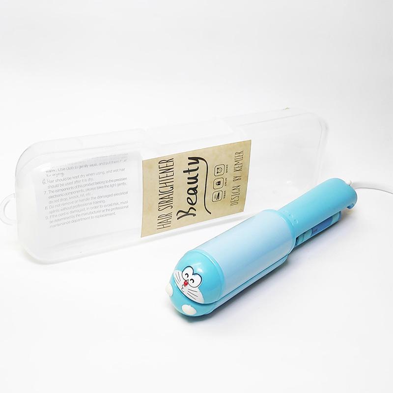 Promo Kemier Mini Hair Straightener Blue Doraemon Diskon 13 di