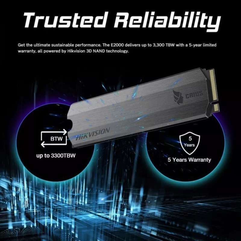 Jual Ssd Hikvision E2000 Pcie Gen3 Nvme 2280 2048gb M2 2048