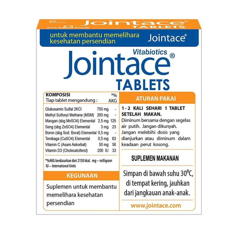 Jual Vitabiotics Jointace Tablet Suplemen Untuk Mengatasi Sakit Atau Nyeri Sendi Online November 2020 Blibli