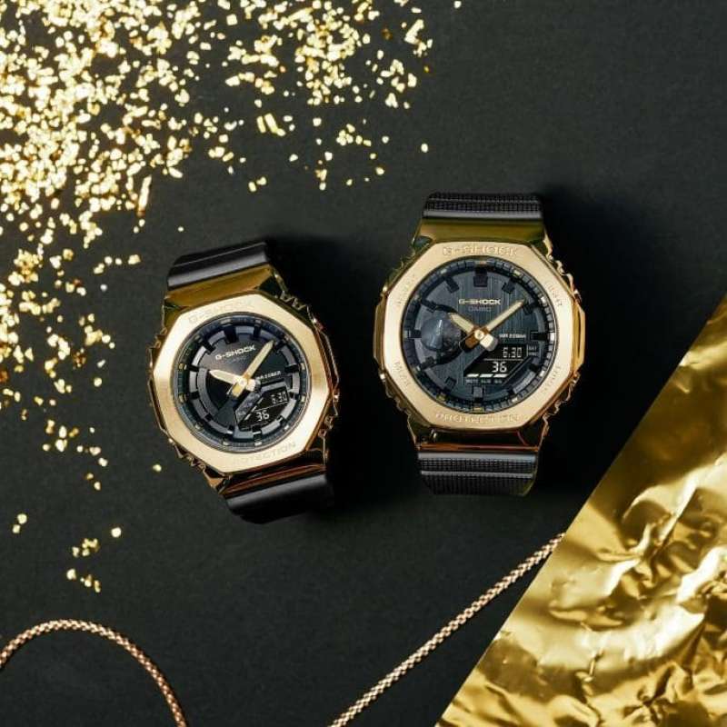 Promo Casio Gshock Couple GM 2100G 1A9 G Shock GM S2100GB 1A