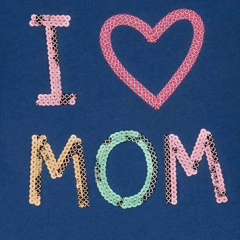 Jual Carter S Sequin I Love Mom Jersey Kaos Anak Perempuan Murah