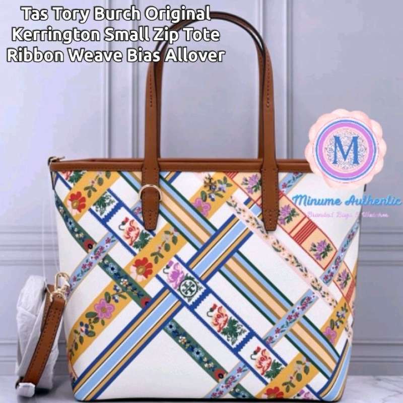 Jual Tas Tory Burch Original Kerrington Small Zip Tote Ribbon