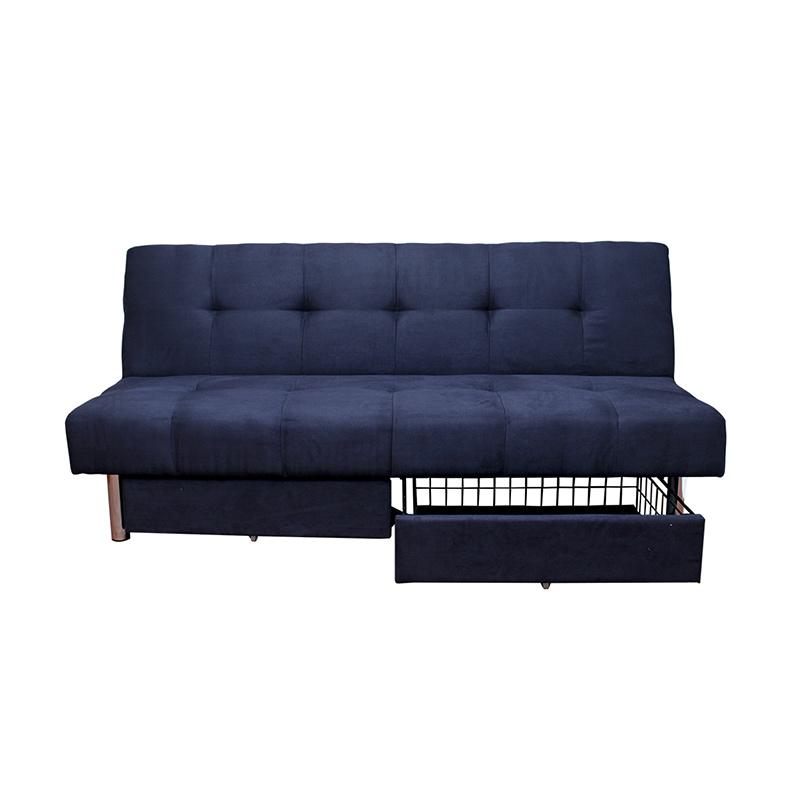 Jual Festiva Furniture Hansel Sofa Bed Dark Blue Online September 2020 Blibli Com