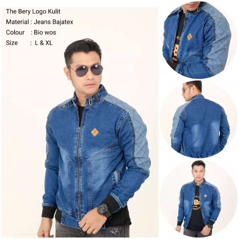 Jaket jeans branded sale