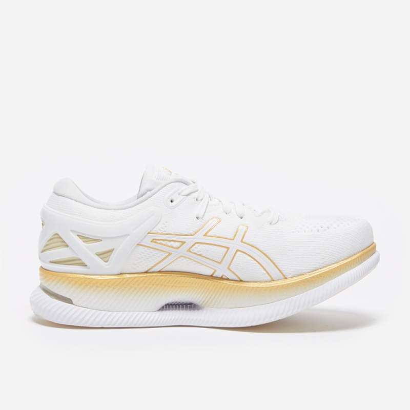 Jual SEPATU LARI WMNS ASICS METARIDE WHITE PURE GOLD 37.5 di