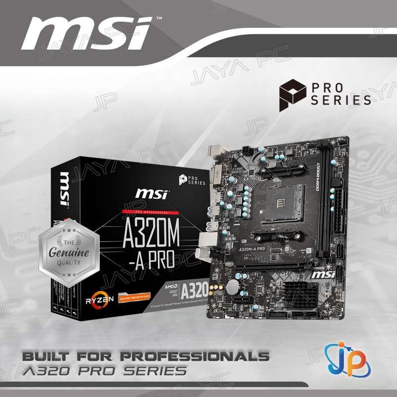 Pro Max Motherboard Msi A320m Pro Wifi Jual Motherboard Msi A320m
