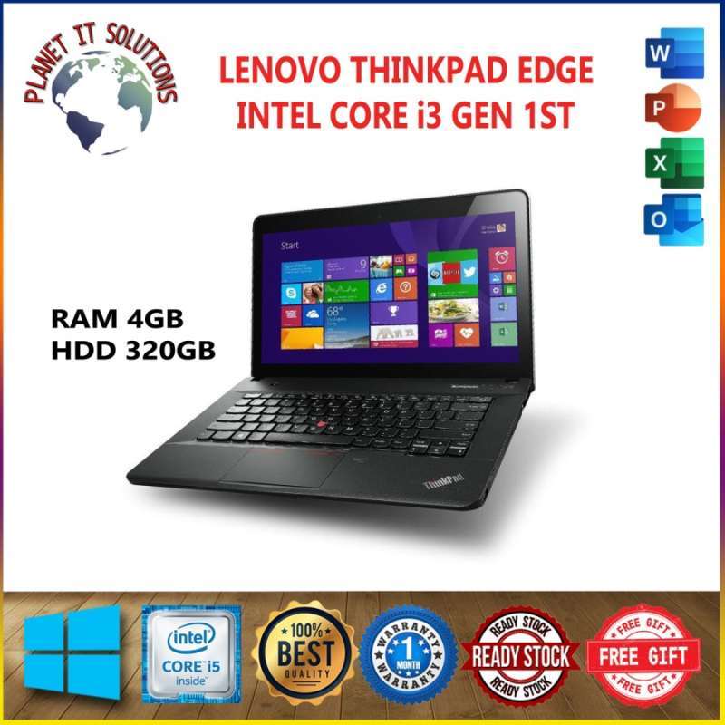 LAPTOP LENOVO THINKPAD EDGE INTEL CORE i3 GEN 1ST RAM 4GB HDD 320GB