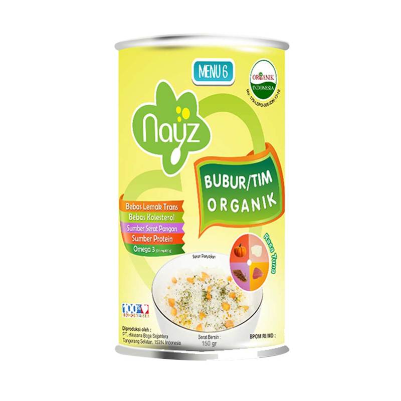 Nayz Bubur Beras Tim Mpasi Bayi Organik Menu 6 Rasa Ikan Tuna 150 G Terbaru Juli 2021 Harga Murah Kualitas Terjamin Blibli
