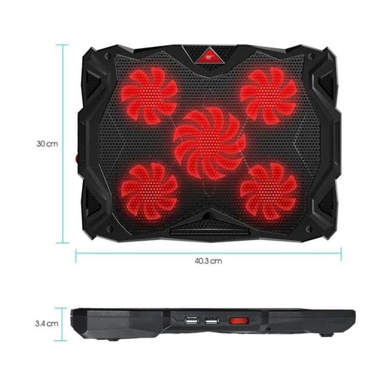 Jual Havit Hv F2068 Havit 5 Fan Cooling Pad Gaming For Laptop 14 17 Inch Online November 2020 Blibli
