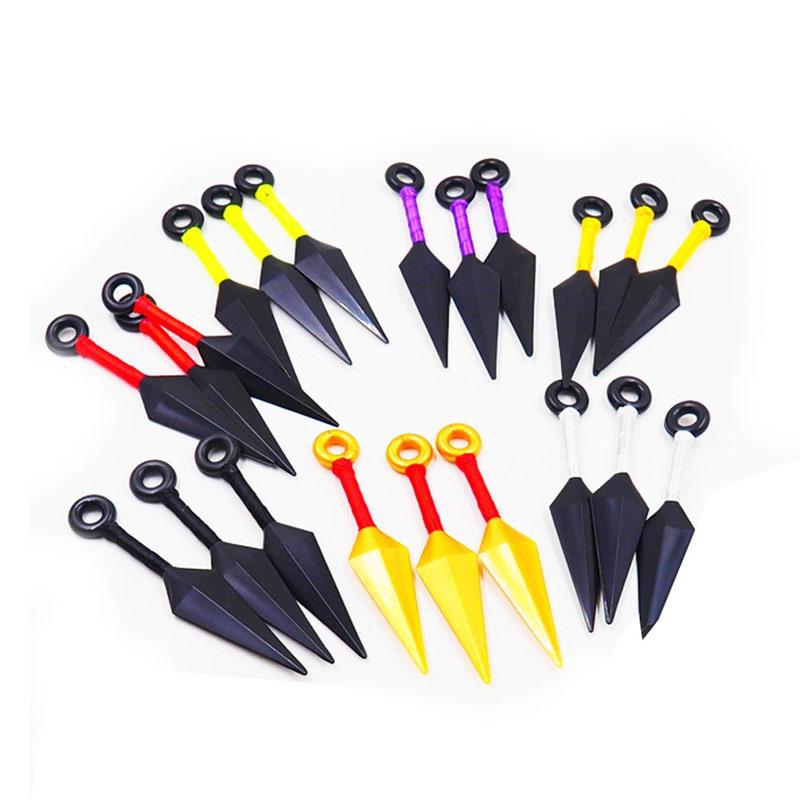 Jual Naruto Portable Plastic Throwing Dart Kunai Knives Set