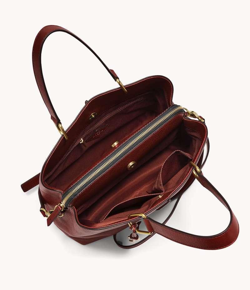 Fossil best sale lane satchel