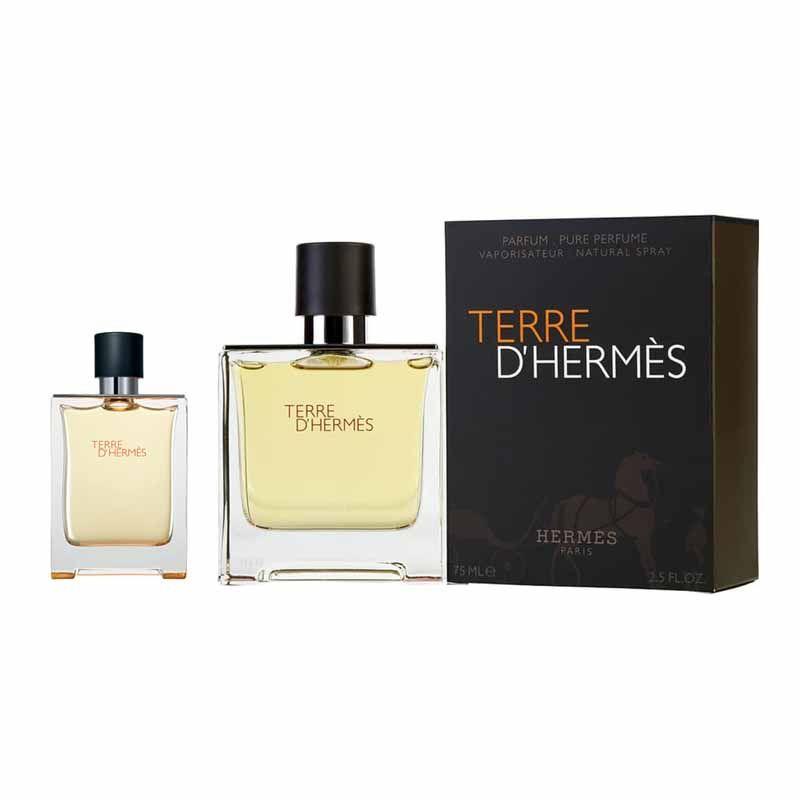 Jual Hermes Terre D Hermes Pure Perfume Paket Parfum 75 Ml 12 5 Ml 2 Pcs Online September 2020 Blibli Com
