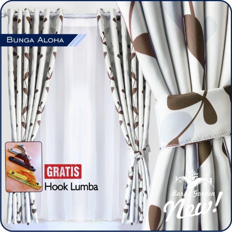 Jual Bursa Gorden Motif Bunga Aloha Tirai Gorden Coklat Online November 2020 Blibli Com