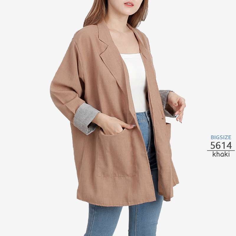 Promo Baju Blazer WANITA 5614 BIGSIZE JUMBO LD 120cm OVER Big Size