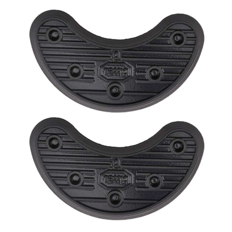 2 Pair of Rubber Men Shoe Sole Heel Stick Tips Repair Pads 62*26mm+90*37mm