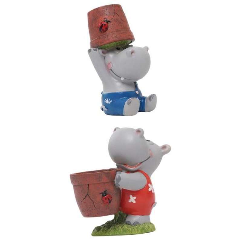 Jual Oem Lovely Hippo Animal Succulent Plant Pot Cactus Plant Pot Flower Pot Perfect For Desk Decor Gift Idea 2 Pcs Online September 2020 Blibli Com