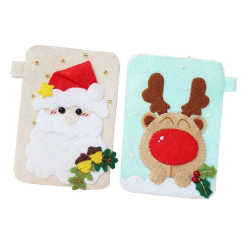 Download Jual Oem Creative Diy Felt Christmas Card Bag Craft Kits For Kids Children Xmas Gift Online November 2020 Blibli PSD Mockup Templates