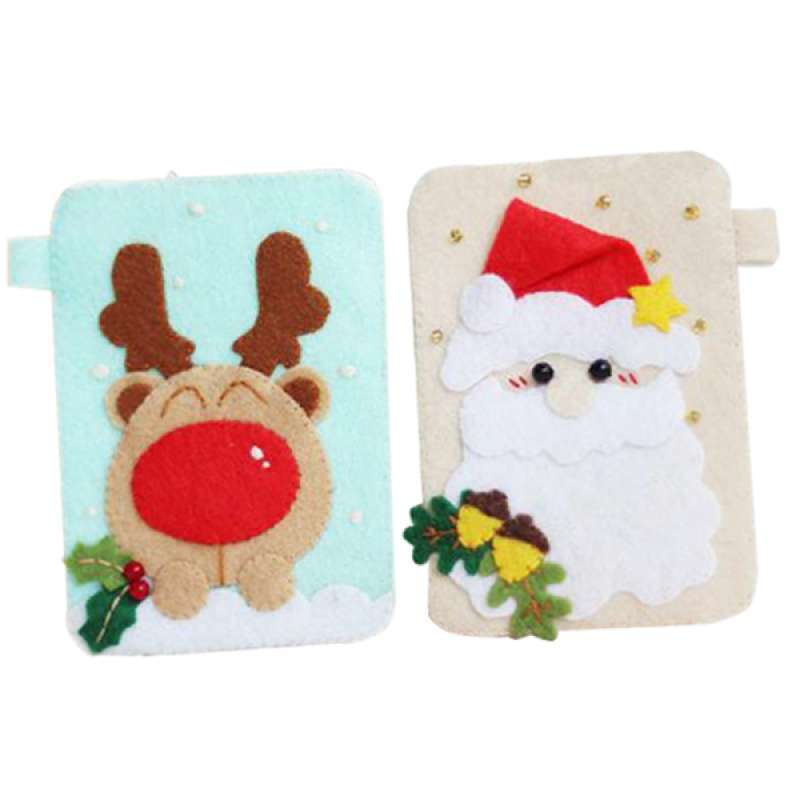 Download Jual Oem Creative Diy Felt Christmas Card Bag Craft Kits For Kids Children Xmas Gift Online November 2020 Blibli PSD Mockup Templates