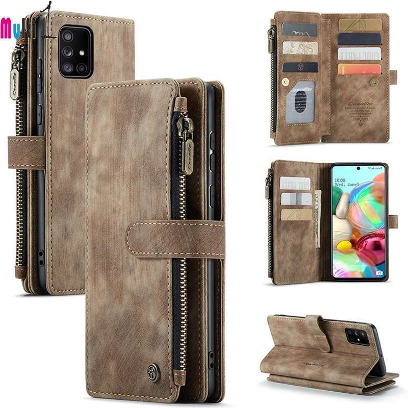 CASEME C30 SAMSUNG GALAXY A71 SAMSUNG A71 Flip Case Wallet Multi slot