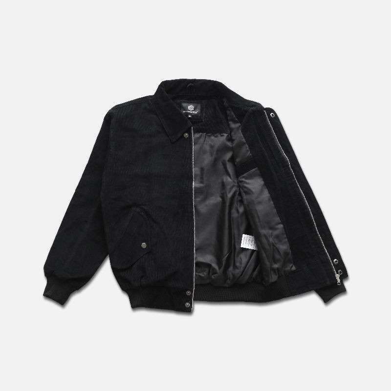 Jual OOTDSUPPLY Wex Corduroy Jaket Black Jacket Corduroi Jaket