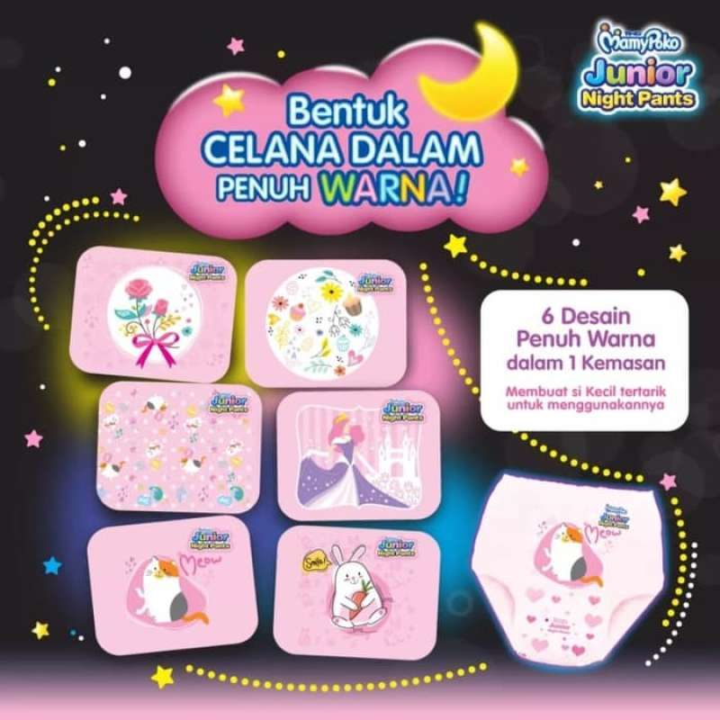 mamypoko junior night pants girl