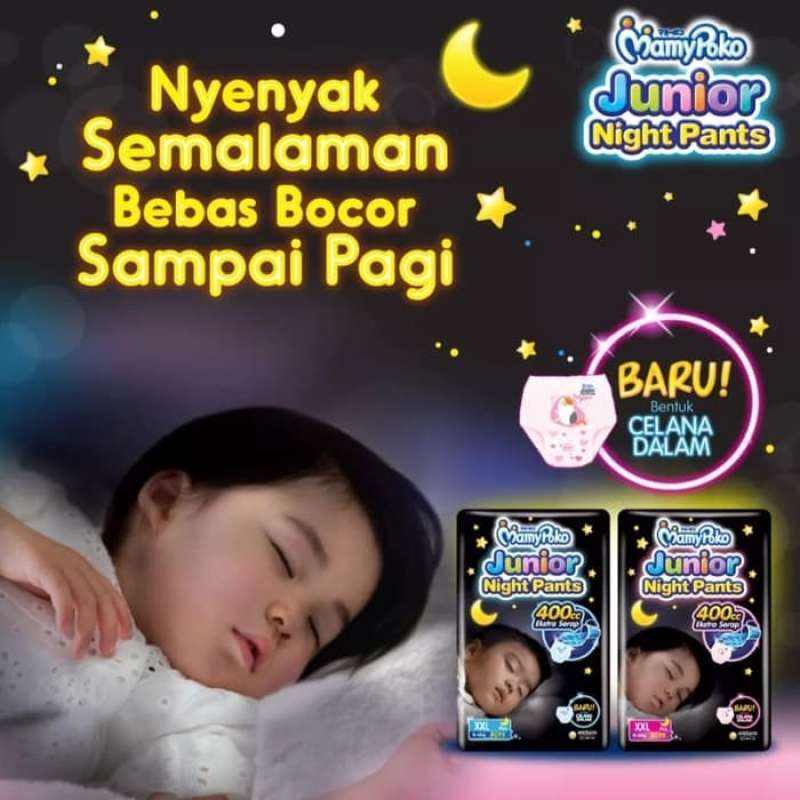 mamypoko junior night pants girl