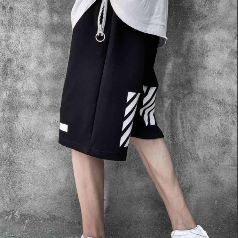 off white athletic shorts