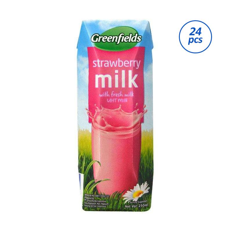 Jual Greenfields Strawberry Susu Uht 250 Ml X 24 Pcs Karton