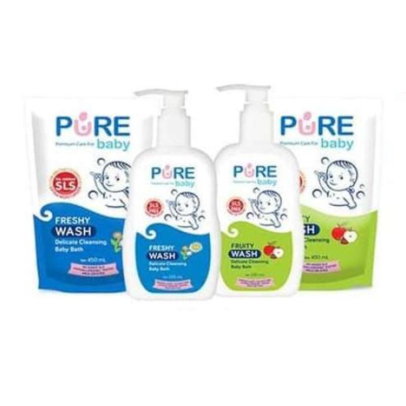 Jual Pure Baby Wash 2in1 Sabun dan Shampoo Untuk Kulit Bayi 450