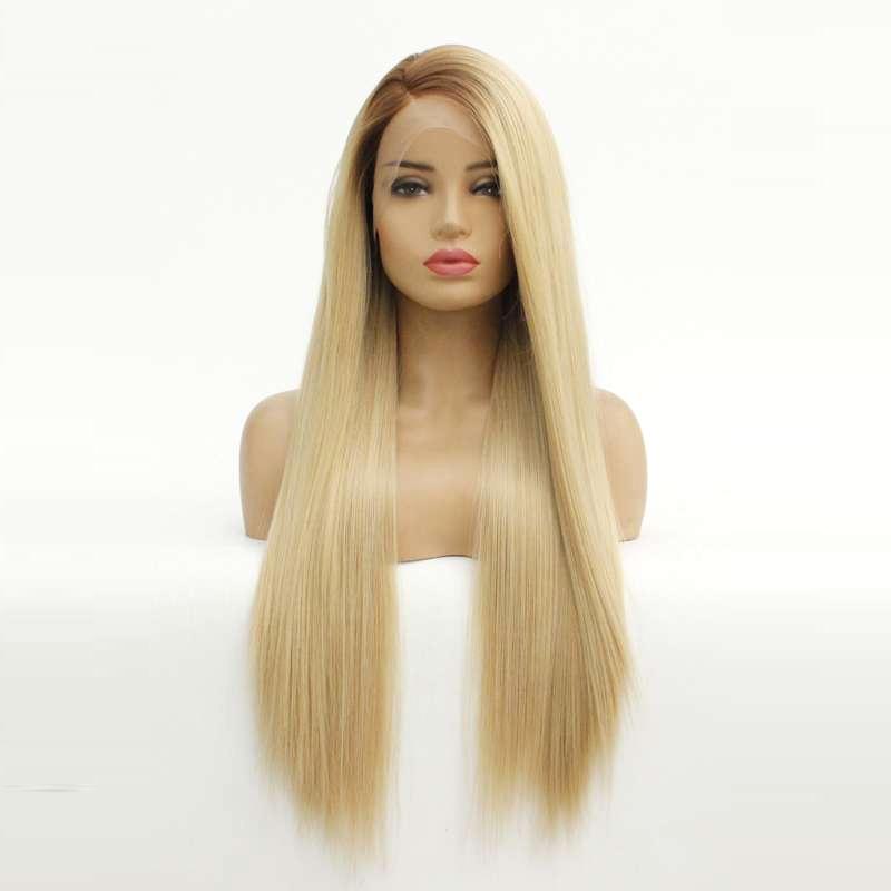 synthetic curly lace front