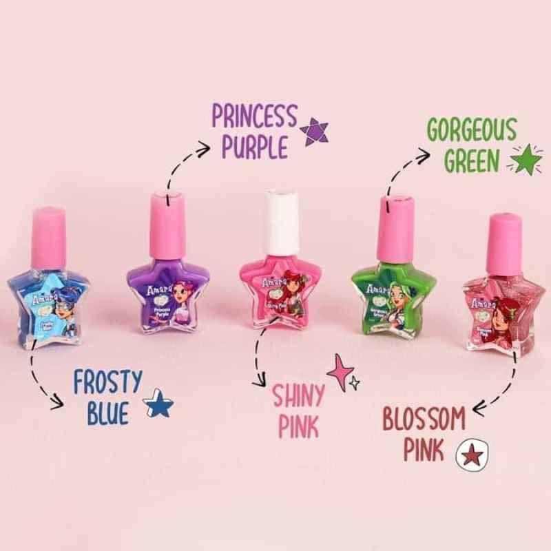 Jual Amara Nail Polish Kutek Glossy Anak Bpom Online November 2020 Blibli
