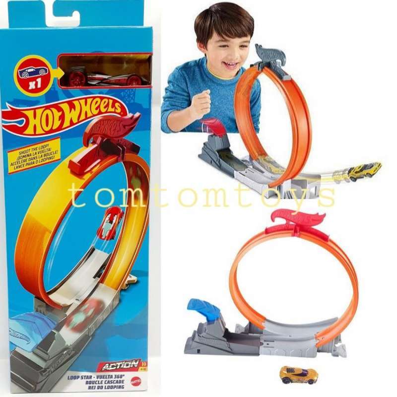 Jual Hot Wheels LOOP LAUNCHER Track Builder Track Diecast LOOP